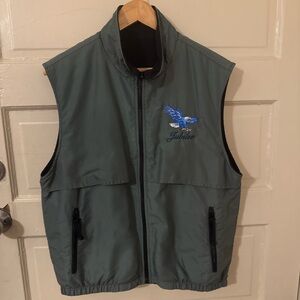 Jubilee Green Vest with Eagle Embroidery